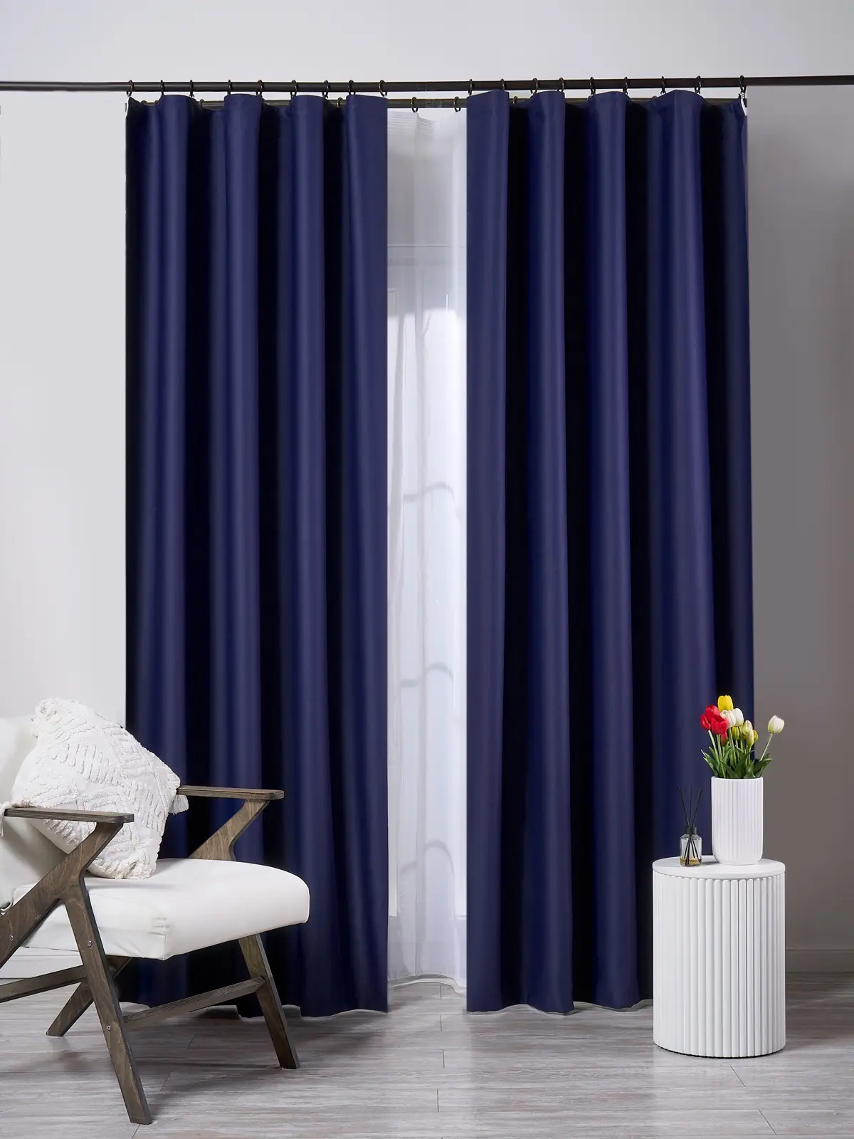 Navy curtain colour option