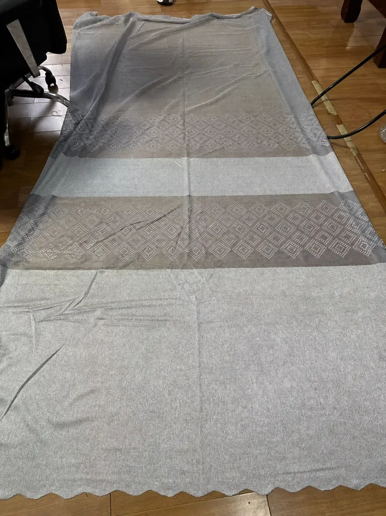 Plain and textured sheer fabric model B160